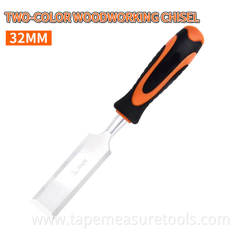 ProBon chrome vanadium steel +ABS TPR double material handle woodworking chisel set